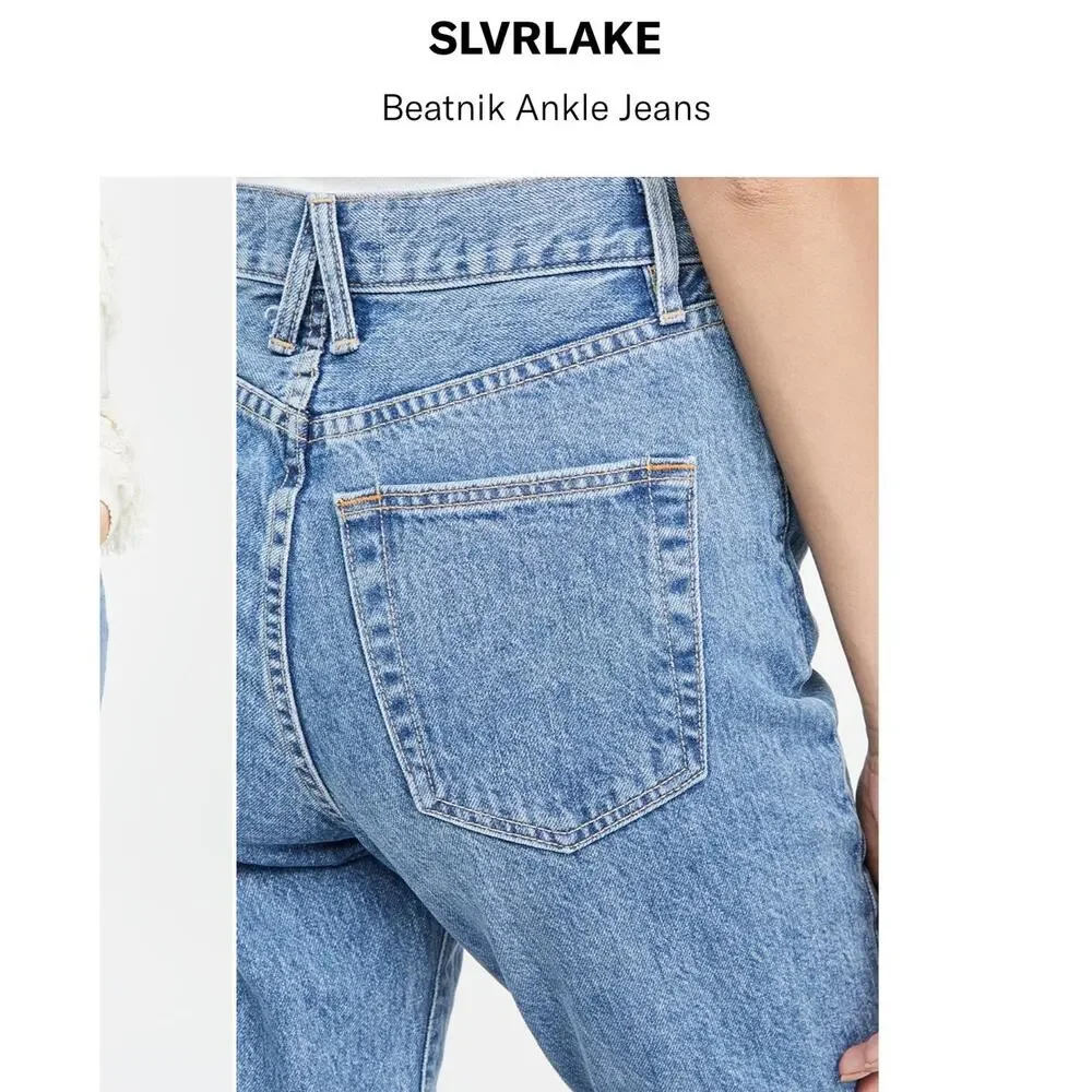 SLVRLAKE BEATNIK ANKLE JEANS HIGH RISE WOMEN SIZE 28 - Picture 5 of 16